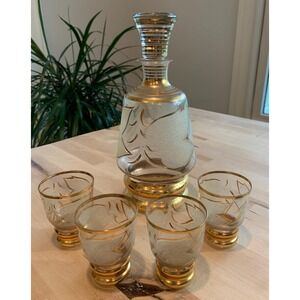 Belgian Decanter and Glass Set